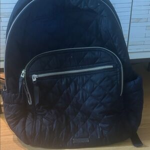 Vera Bradley Performance Twill Campus  Quilted Navy Backpack